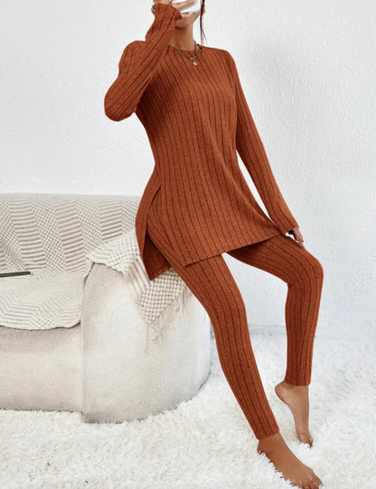 Solivra | Ribbed Knit Lounge Set