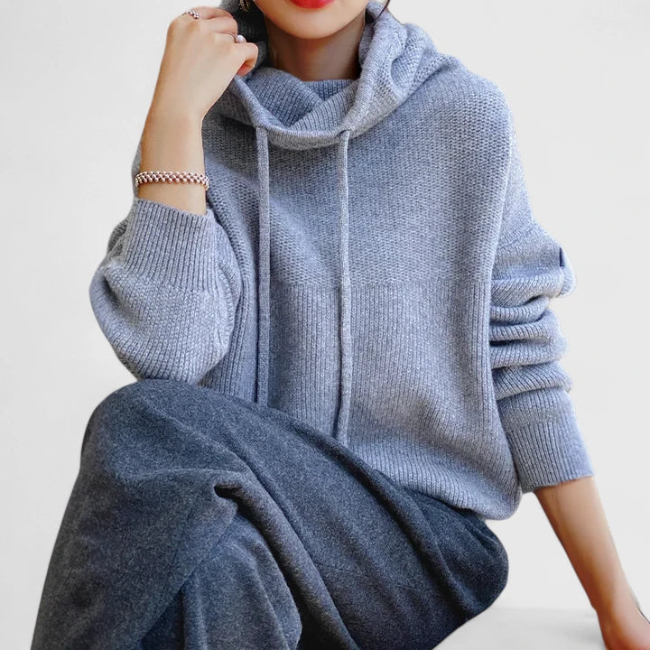 Rowan | Cozy Knit Hoodie