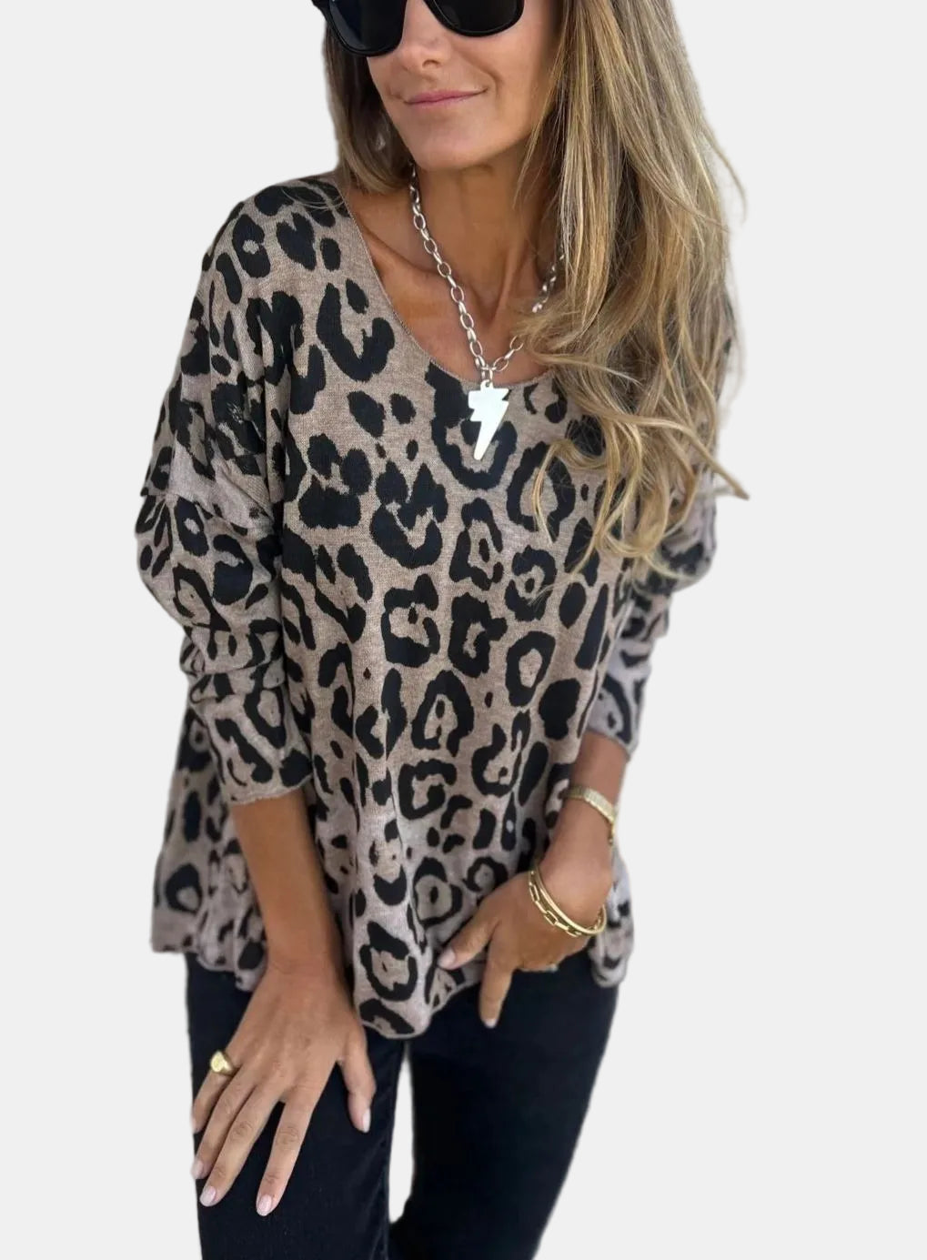 Nyssa | Leopard Print Blouse